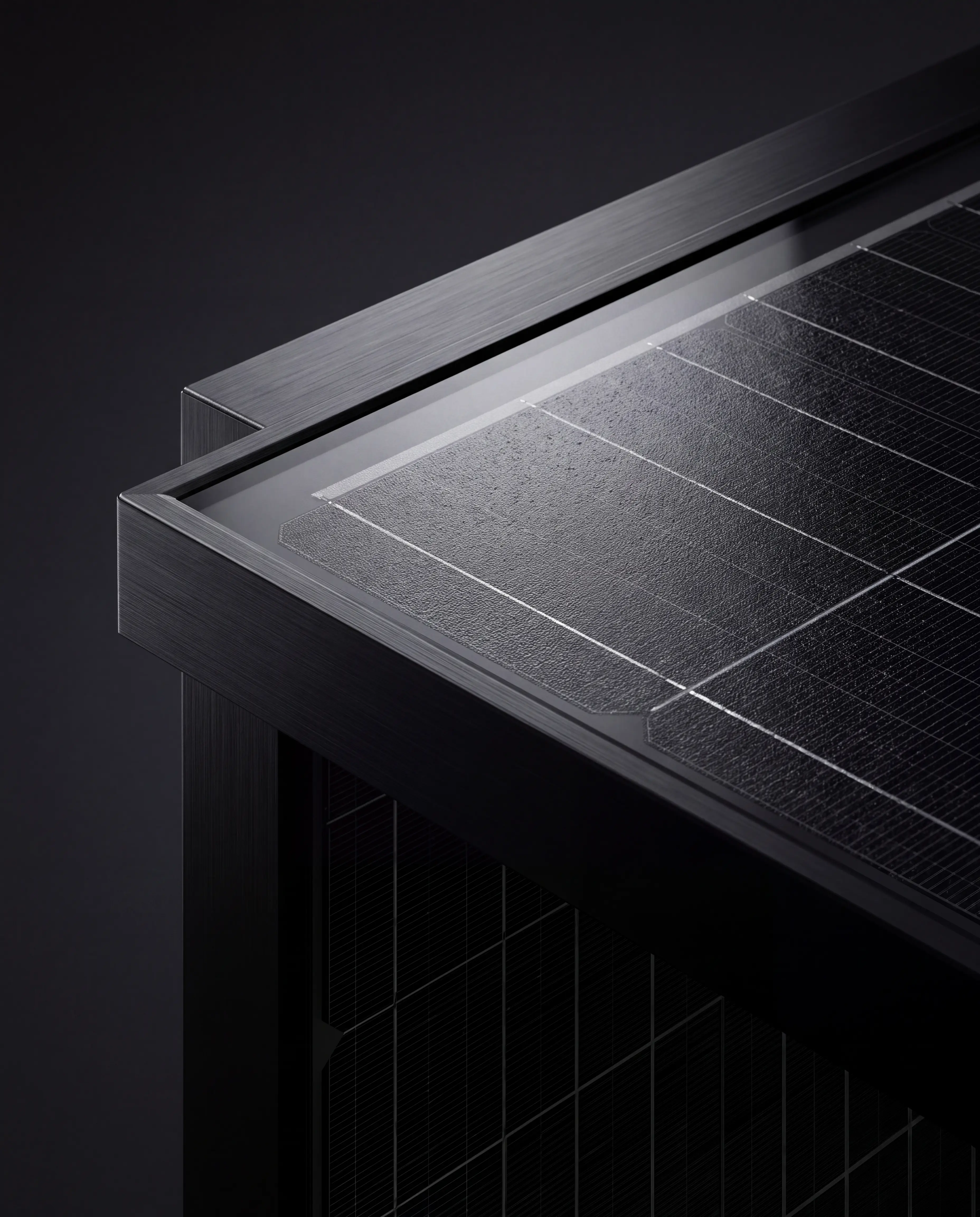 Détail de construction d’un panneau solaire rigide